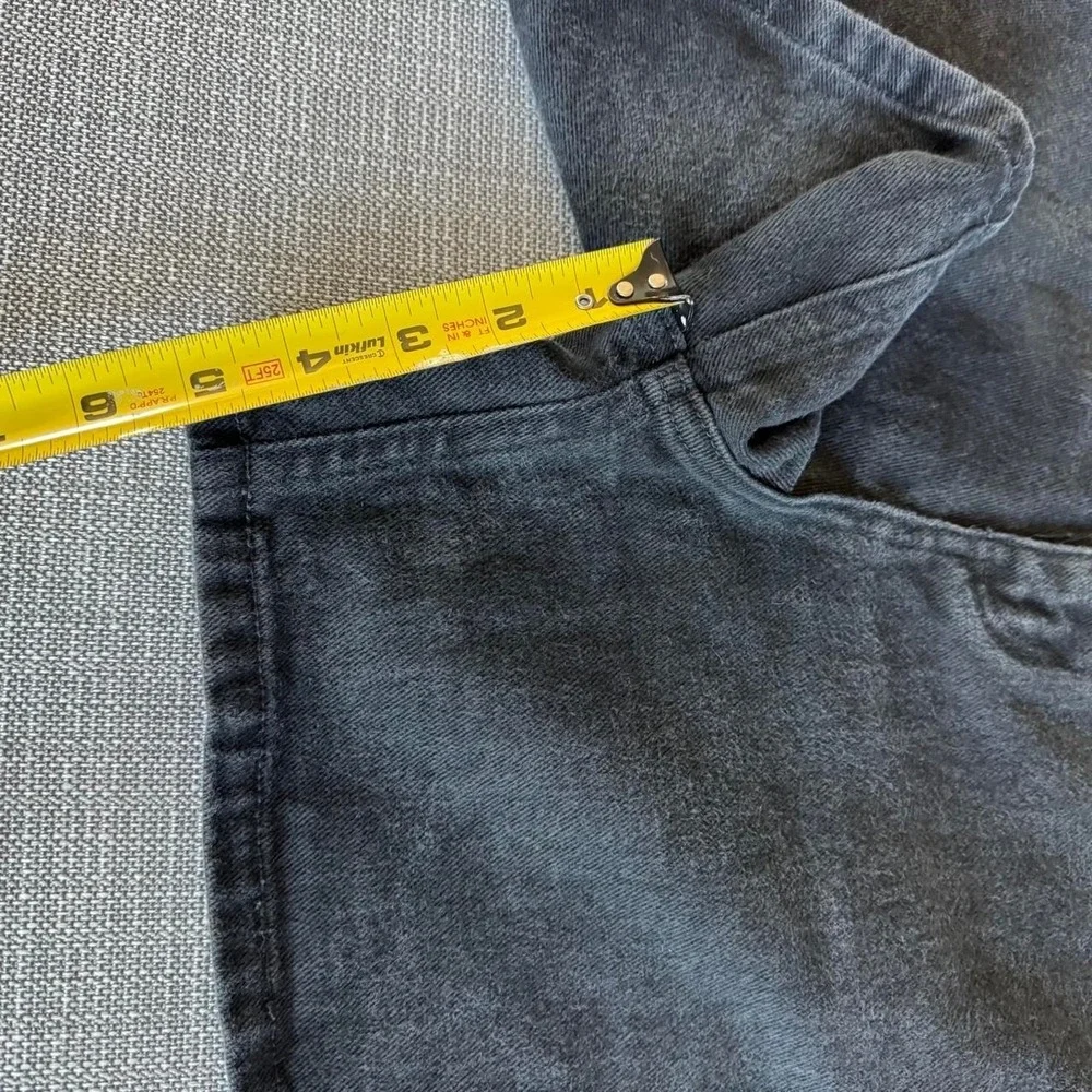 Route 66 vintage black cotton denim relaxed fit shorts size 11/12
